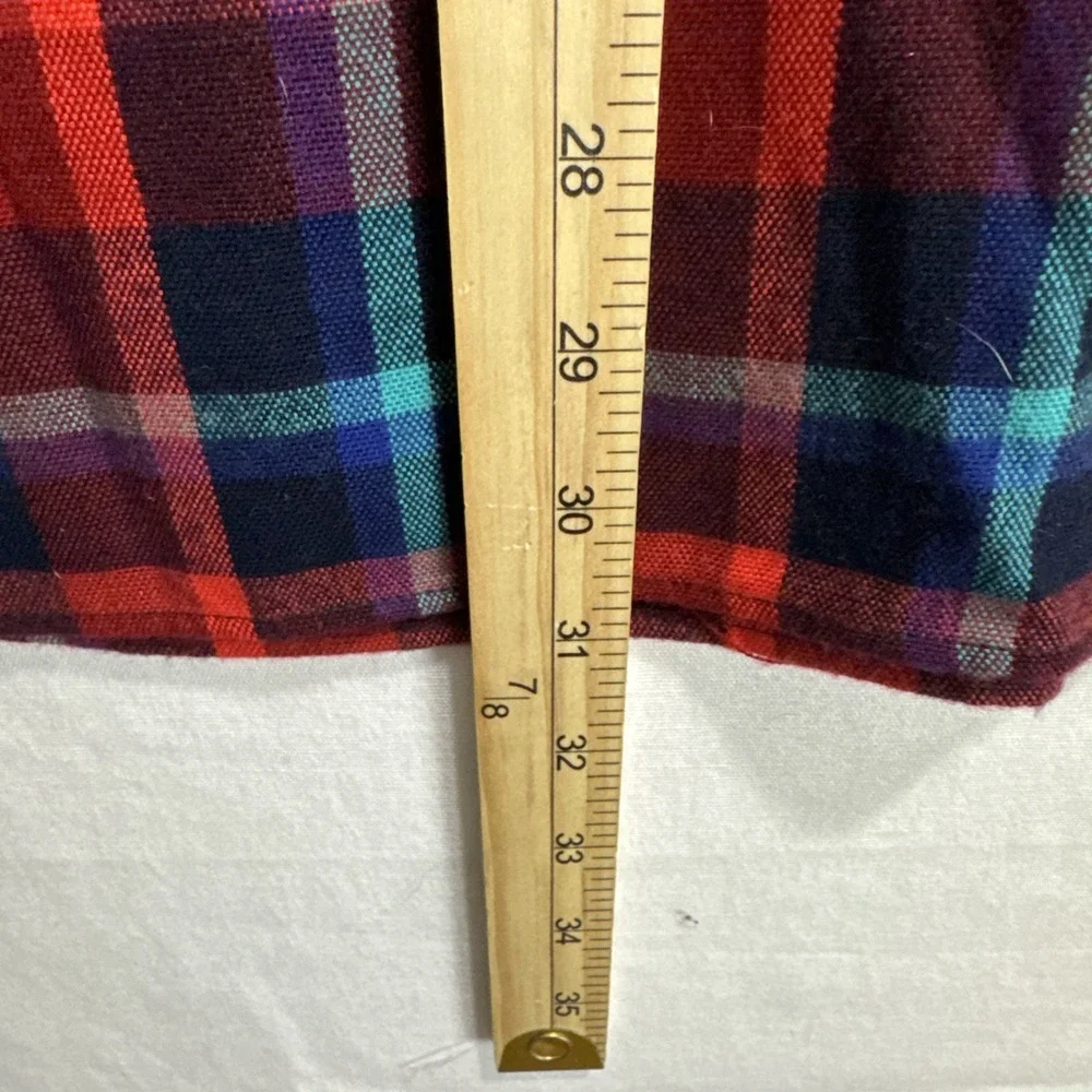 3XL Flannel John Blair RedBlue tartan Plaid Button Down Shirt Rugged Classic - Picture 10 of 11